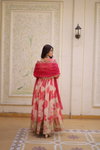 Ka 1242 Russian Silk With Embroidery Work Gown With Dupatta Bulk Orders In India